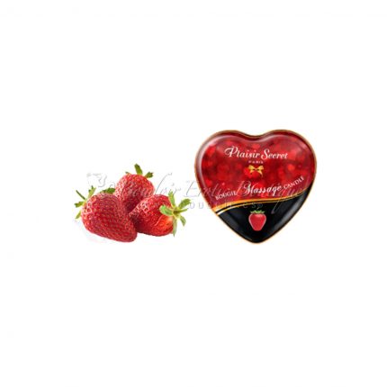 heart massage candle strawberry